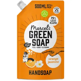 Marcel's Green Soap Handseife Nachfüllpack Orange & Jasmin 500 ml