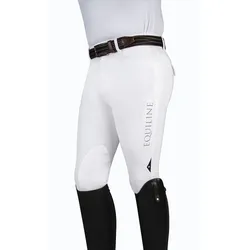 Equiline Herren Reithose Kniebesatz Grafton Mikrofaser - weiß - 44