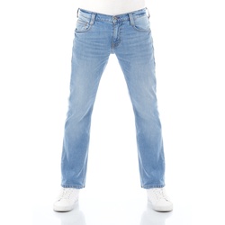 Mustang Herren Jeans Oregon Bootcut Bootcut Blau Tiefer Bund Reißverschluss L 36