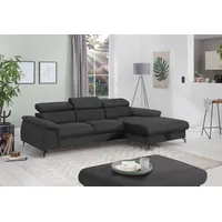 Cotta Ecksofa »Kitty L-Form«, Modern, L-Form, Bodenfreiheit 12,5 cm schwarz