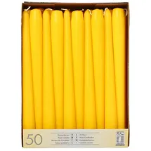 Papstar Leuchterkerzen Ø 2,2 cm 25 cm gelb 100 St.