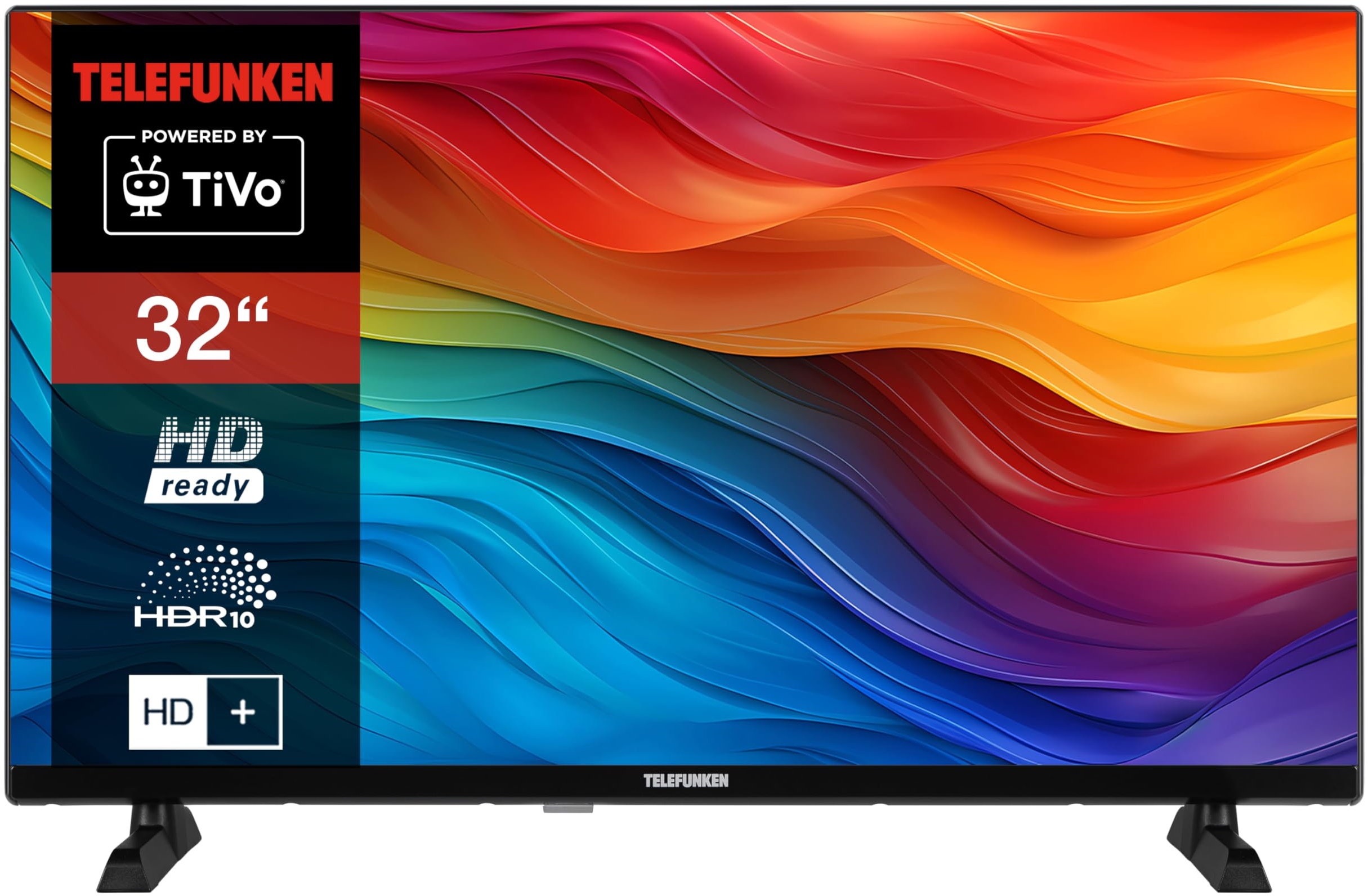 Telefunken 32 Zoll Fernseher/TiVo Smart TV (HD-Ready, HDR, HD+ 6 Monate inkl., Triple-Tuner) XH32TO750S