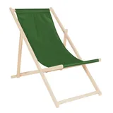 Wood World Relaxliege Liegestuhl Strandstuhl Gartenliege Sonnenliege klapp verstellbar grün,