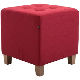 deluke Sitzhocker CELIS Stoff 45 x 46 x 45 cm Rot