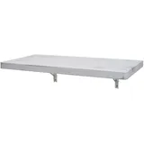 Wandtisch Hhg 418, Wandklapptisch Wandregal Tisch, Klappbar Massiv-holz 120x60cm Shabby Weiß