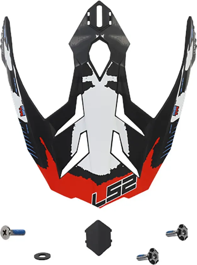 LS2 MX701 Extend, pic - Mat Noir/Rouge/Blanc