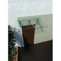 Buylando Glaswerk Westfalen - (3lb) 230x90 cm, Klarglas VSG Edelstahl (230x90cm (3X LB-Halterung))