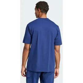 adidas Essentials Linear Single Jersey T-Shirt Dark Blue / White XS
