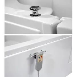 hak Handelsagentur Koch Badewanne mit Tür/Seniorenbadewanne 169,5x70cm Ausführung Links