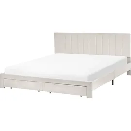 Beliani Lonzac 180 x 200 cm Cremeweiß