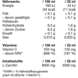 JOHNSON L-Carnitin Zitrus Flüssigkeit 1000 ml