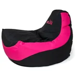 go gift Sitzsack, Schwarz, Rosa, Oxford-Gewebe, 140 x 100 x 100 cm, 140 x 100 cm