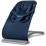 Ergobaby Evolve Bouncer, Babywippe für Neugeborene Midnight Blue