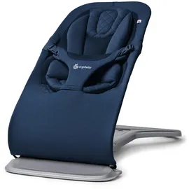 Ergobaby Evolve Bouncer, Babywippe für Neugeborene Midnight Blue
