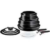 Tefal Ingenio L15490, Schwarz, Aluminium, Titan, Schwarz, Thermo-Punkt, Abnehmbar - Schwarz