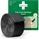 CEDERROTH Soft Foam Bandage selbsthaftend elastisch,schwarz Rl.6cmx4,5m