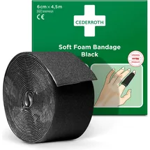CEDERROTH Soft Foam Bandage selbsthaftend elastisch,schwarz Rl.6cmx4,5m
