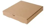 Greenbox Pizzakarton, braun DFC08530 , 1 Karton = 100 Stück, Ø 25,5 cm