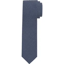 Krawatte OLYMP "Krawatte mit Strukturmuster", Damen, blau, Seide, Strukturmuster, klassisch, Krawatten
