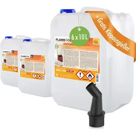 Höfer Chemie Flambiol Bioethanol 96,6% Premium 10 l 6 St.
