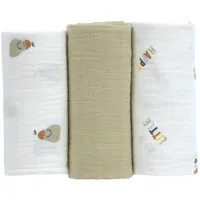Lässig Swaddle & Burp Blanket M Happy Fruits Pear,