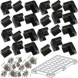 Revolt Montage-Set für Solarpanels mit 18 - 40 mm Alu-Rahmenstärke, schwarz