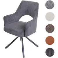 Mendler Esszimmerstuhl HWC-K30, Küchenstuhl Lehnstuhl, drehbar Auto-Position, Stoff/Textil MVG