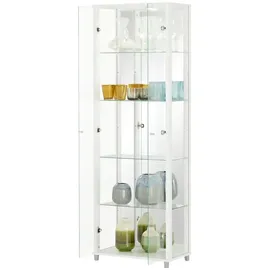 Möbel Kraft Vitrine ¦ weiß ¦ Maße (cm): B: 58 H: 172 T: 33.0
