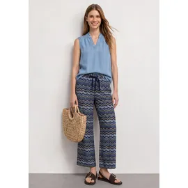 STREET ONE Stoffhose High Waist Blau 40