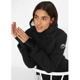 bonprix Funktionsparka mit Teddyfleece Schwarz 50