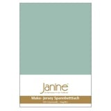 JANINE Spannbetttuch 5007 Mako Jersey 180/200 bis 200/200 cm rauchgrün Fb. 36