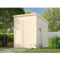 Palmako Leif Gerätehaus 183 x 170 cm Dunkelgrau Lackiert