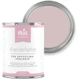 miafarben Kreidefarbe für Möbel 750ml, Möbellack, Möbelfarbe ohne schleifen, Kreidefarbe für Holz (Blasses Rosengrau)