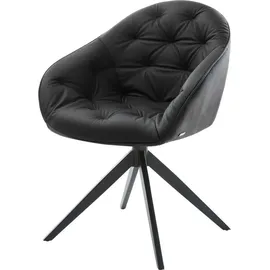 DeLife Gaio-Flex Kreuzgestell breit Schwarz 360° drehbar Wippfunktion,