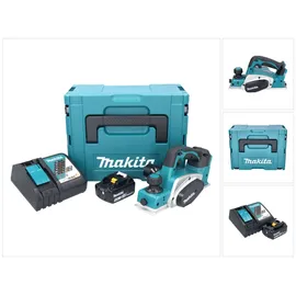 Makita DKP 180 RG1J Akku Hobel 18 V 82 mm + 1x Akku 6,0 Ah + Ladegerät + Makpac