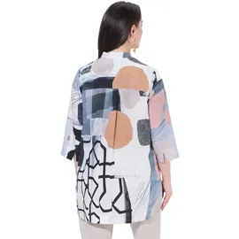 Ulla Popken Tunika mischfarben | weiß L-XL