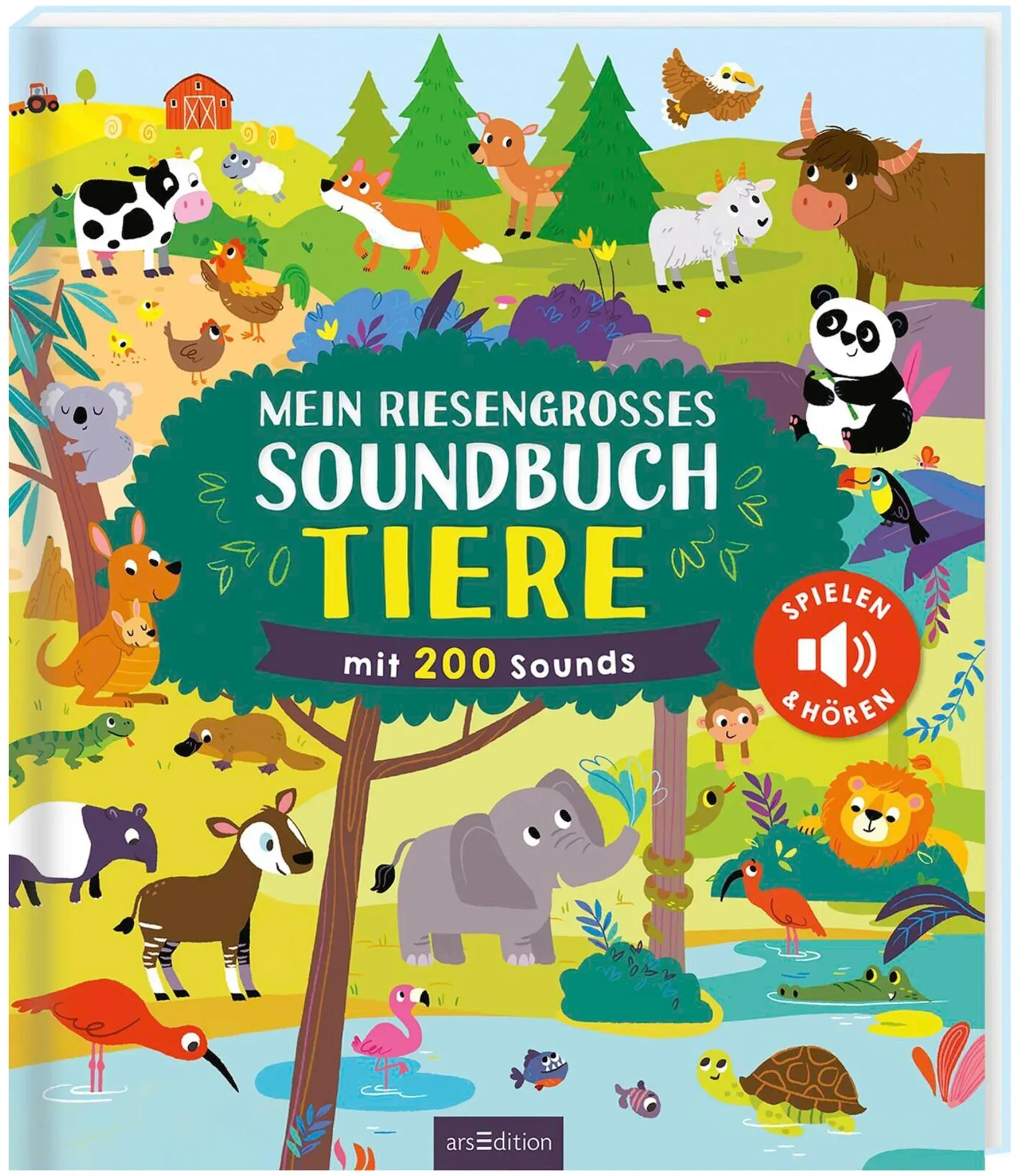 arsEdition Mein riesengroßes Soundbuch - Tiere, mehrfarbig