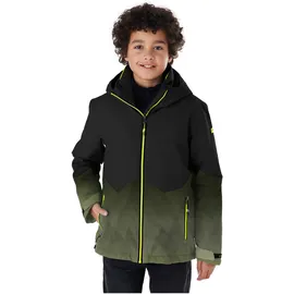 KILLTEC Jungen Skijacke/Funktionsjacke mit Kapuze und Schneefang KSW 383 BYS SKI JCKT, schwarz, 164, 42096-000