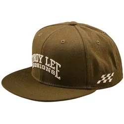Troy Lee Designs Flat Bill Snapback Cap Scholar One Size - olive