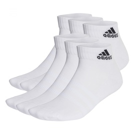 adidas adidas, Cushioned Sportswear Ankle Socks 6 Pairs, Socken, Weiß Schwarz, L, Unisex-Adult