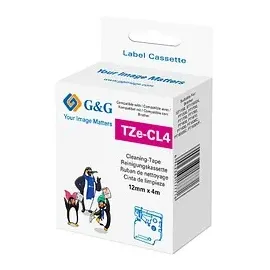 G&G Reinigungskassette ersetzt Brother TZe-CL4, 18 mm