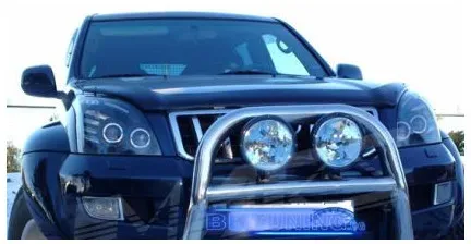 Kristall-Scheinwerfer für Toyota Land Cruiser 120 (2003–2009) – schwarz
