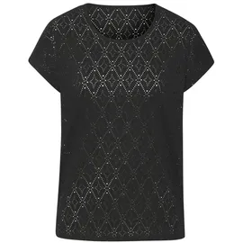 LASCANA Rundhalsshirt Schwarz 40/42
