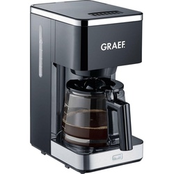 Graef Filterkaffeemaschine FK 402, 1,25l Kaffeekanne, Korbfilter 1×4, mit Glaskanne, schwarz schwarz OTTO