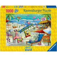 Ravensburger Erwachsenenpuzzle 1000 Teile - SpongeBob Schwammkopf - Beach Fun at the Goo Lagoon