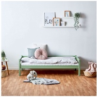 Lüttenhütt Kinderbett »ECO One, Einzelbett, skandinavisches Design«, wahlweise mit Matratze, Liegefläche 70x160 cm grün