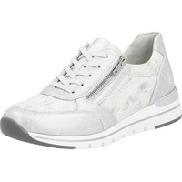 Remonte Damen R6700 Sneaker, Ice/Weiss-Silber / 91, 36 EU