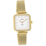 Oozoo Damen Armbanduhr Vintage Series Analog Metall Mesh gold D2UOC20263 - Goldfarben