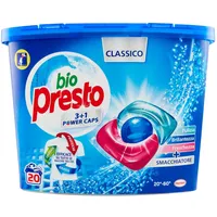Bio Presto Bio Presto Power Caps Klassisch, vordosiertes Waschmittel aus Kapseln, 20 Waschgänge - 240 g