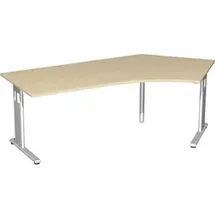 Geramöbel Winkelschreibtisch »Lissabon« lange Seite links braun, 216.6x72x113 cm